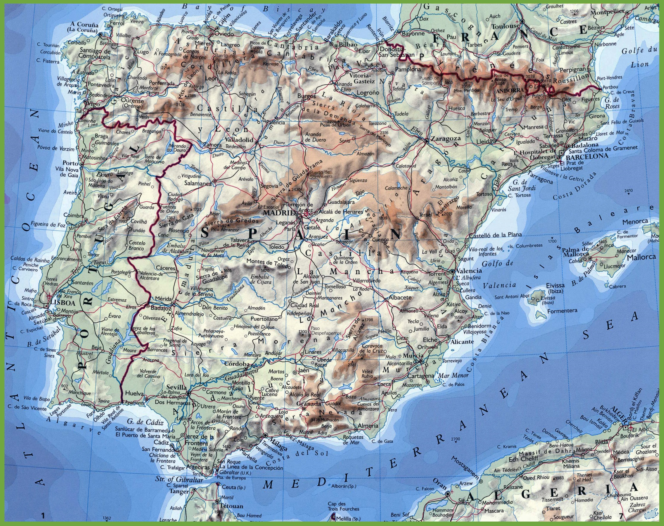spain map